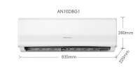 Hisense 1.0HP R32 Standard Non-Inverter Air Con (DB) [AN10DBG]