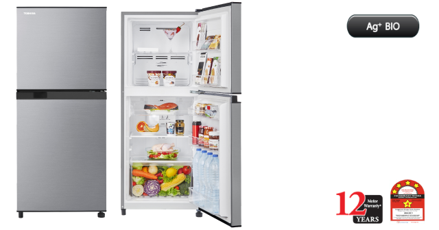 Toshiba GR-B22MP (SS) 203L 2-DOORS REFRIGERATOR - Click Image to Close