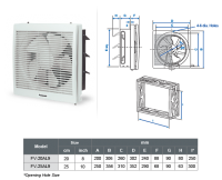 Panasonic Exhaust Fan [FV-25AL9VBH]