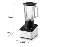Panasonic Blender Glass Jug with Dry Mill+Wet Mill [MX-V310KSL]