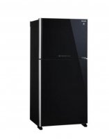 Sharp 720L 2 Door Pelican Fridge [SJP-88MFGK] (Black Glass)