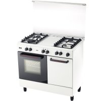 Zanussi 4 Burner Gas Cooker+Electric Oven 62L [ZCG-942W]